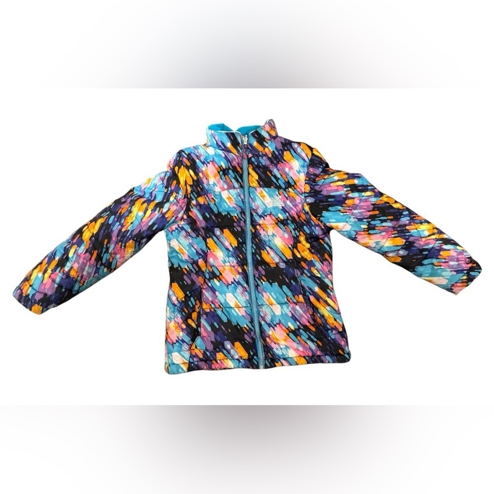 ZeroXposur Puffer Coat Jacket Kids Girls Size Medium 10-12 Multi-Color